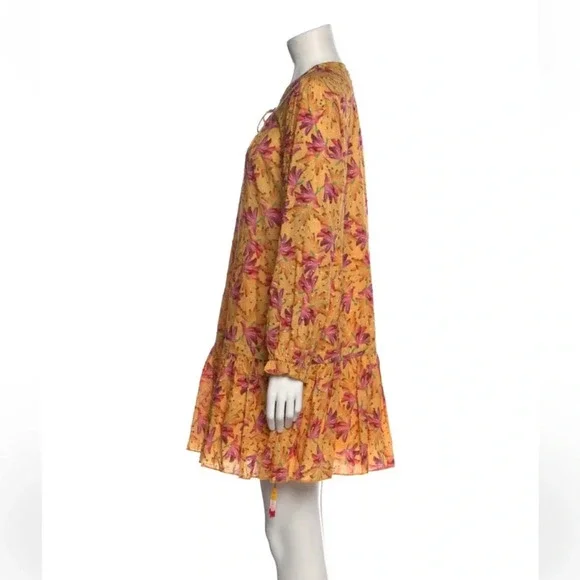 Farm Rio Banana Sunshine Mini Dress in Multi Color- Size Medium - Picture 6 of 8